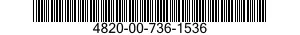 4820-00-736-1536  4820007361536 007361536