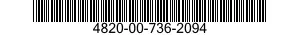 4820-00-736-2094  4820007362094 007362094