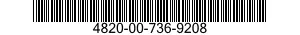 4820-00-736-9208  4820007369208 007369208