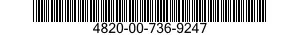 4820-00-736-9247  4820007369247 007369247