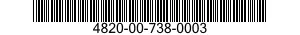 4820-00-738-0003  4820007380003 007380003