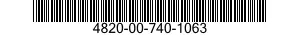 4820-00-740-1063  4820007401063 007401063