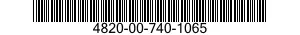 4820-00-740-1065  4820007401065 007401065