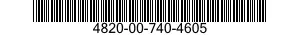 4820-00-740-4605  4820007404605 007404605