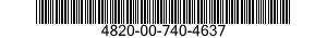 4820-00-740-4637  4820007404637 007404637