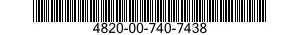 4820-00-740-7438 VALVE,CHECK 4820007407438 007407438