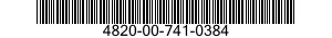 4820-00-741-0384  4820007410384 007410384