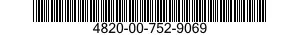 4820-00-752-9069 VALVE,GATE 4820007529069 007529069