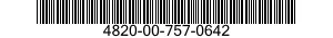 4820-00-757-0642  4820007570642 007570642