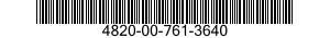 4820-00-761-3640  4820007613640 007613640