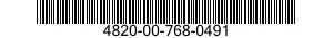 4820-00-768-0491  4820007680491 007680491