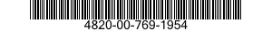 4820-00-769-1954  4820007691954 007691954