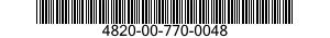 4820-00-770-0048  4820007700048 007700048
