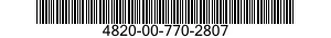 4820-00-770-2807  4820007702807 007702807