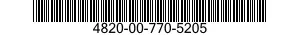 4820-00-770-5205  4820007705205 007705205