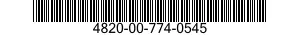 4820-00-774-0545  4820007740545 007740545