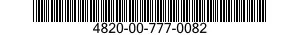 4820-00-777-0082  4820007770082 007770082