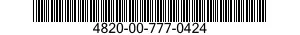4820-00-777-0424  4820007770424 007770424