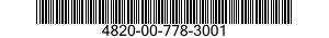 4820-00-778-3001  4820007783001 007783001