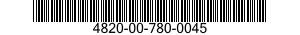 4820-00-780-0045  4820007800045 007800045