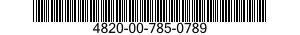 4820-00-785-0789 VALVE,SAFETY RELIEF 4820007850789 007850789