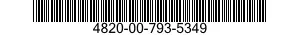 4820-00-793-5349 VALVE,GLOBE 4820007935349 007935349