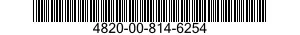 4820-00-814-6254  4820008146254 008146254