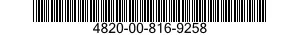 4820-00-816-9258  4820008169258 008169258