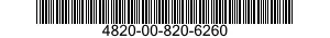 4820-00-820-6260  4820008206260 008206260