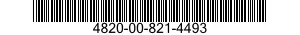 4820-00-821-4493 VALVE,CALIBRATED FLOW 4820008214493 008214493