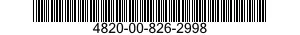 4820-00-826-2998  4820008262998 008262998