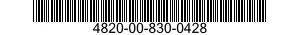 4820-00-830-0428  4820008300428 008300428