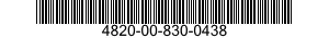 4820-00-830-0438  4820008300438 008300438