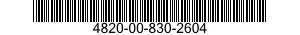 4820-00-830-2604 VALVE,BALL 4820008302604 008302604