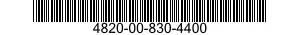 4820-00-830-4400  4820008304400 008304400