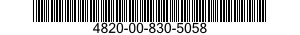 4820-00-830-5058  4820008305058 008305058