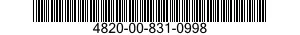 4820-00-831-0998  4820008310998 008310998