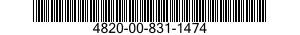 4820-00-831-1474 VALVE,CHECK 4820008311474 008311474