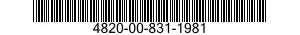 4820-00-831-1981  4820008311981 008311981