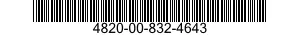 4820-00-832-4643 VALVE,ANGLE 4820008324643 008324643