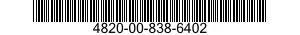 4820-00-838-6402 VALVE,GLOBE 4820008386402 008386402