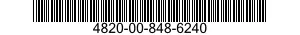 4820-00-848-6240 VALVE,GLOBE 4820008486240 008486240