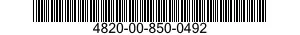 4820-00-850-0492  4820008500492 008500492