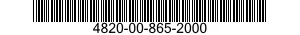 4820-00-865-2000  4820008652000 008652000
