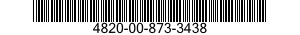 4820-00-873-3438 VALVE,GLOBE 4820008733438 008733438