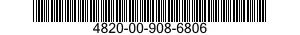 4820-00-908-6806 FITTING,TEST VALVE 4820009086806 009086806