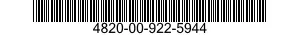4820-00-922-5944  4820009225944 009225944