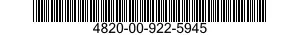 4820-00-922-5945 VALVE,ANGLE 4820009225945 009225945