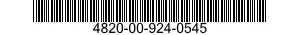 4820-00-924-0545 VALVE,STOP-CHECK 4820009240545 009240545