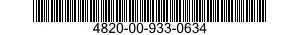 4820-00-933-0634 VALVE,GLOBE 4820009330634 009330634